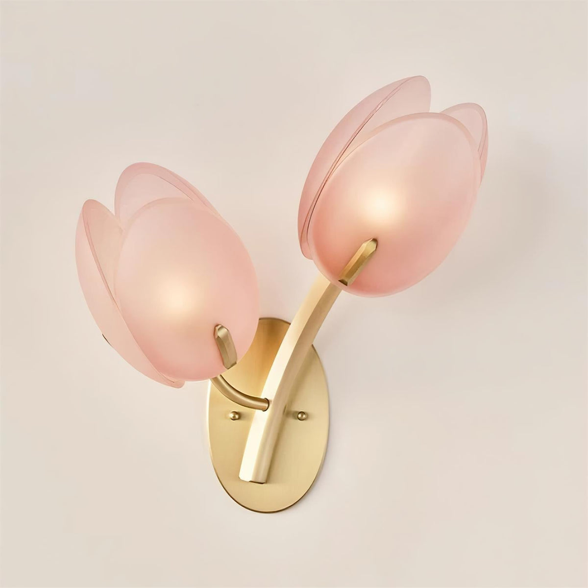 Gudelle Double Tulip Wall Lamp-Neutral Decor