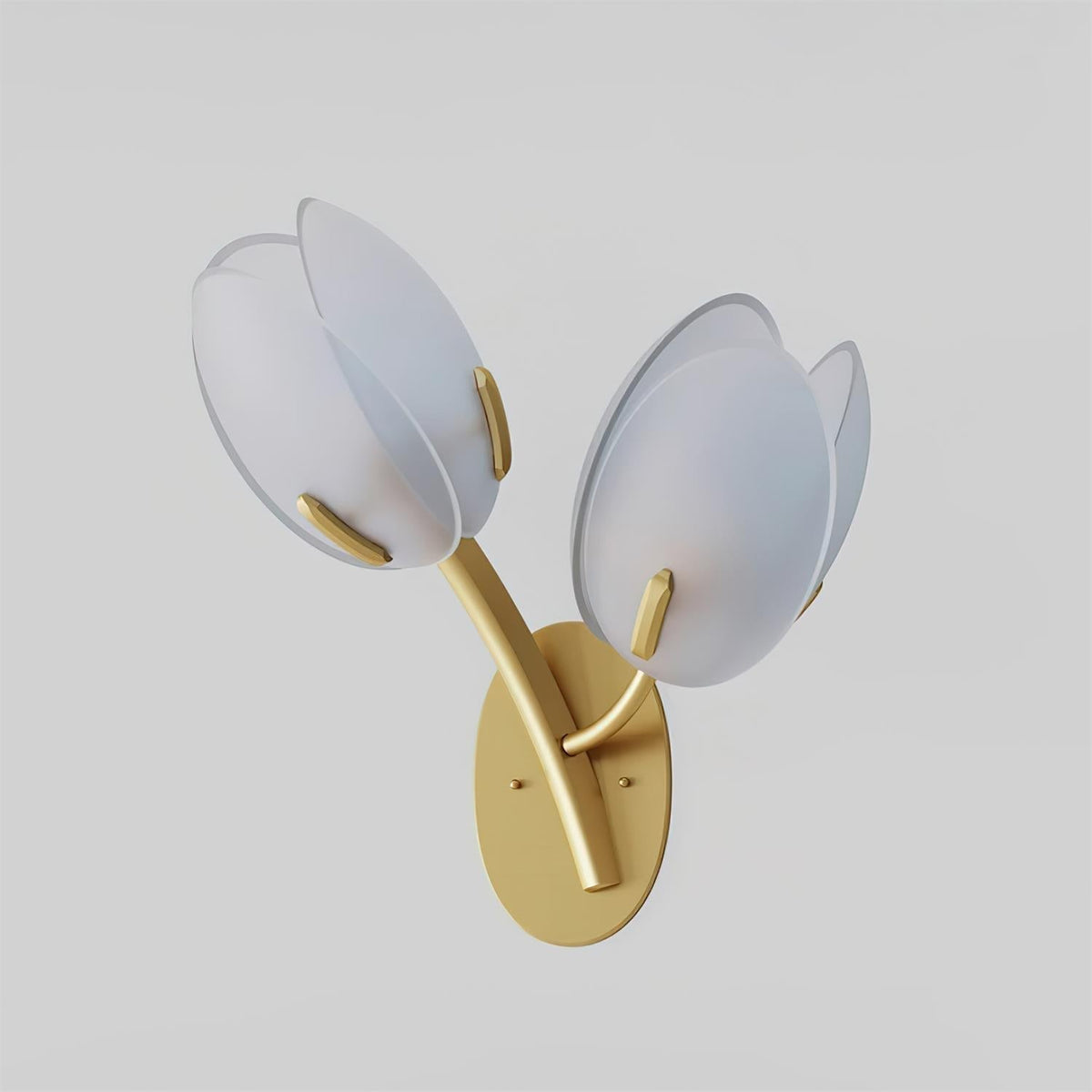 Gudelle Double Tulip Wall Lamp-Neutral Decor