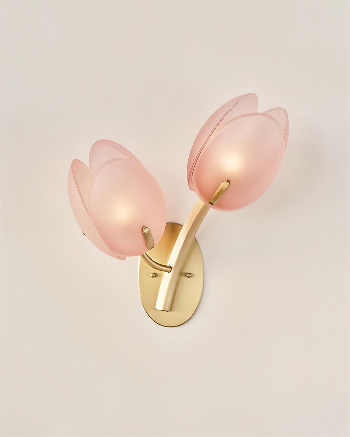 Gudelle Double Tulip Wall Lamp-Neutral Decor