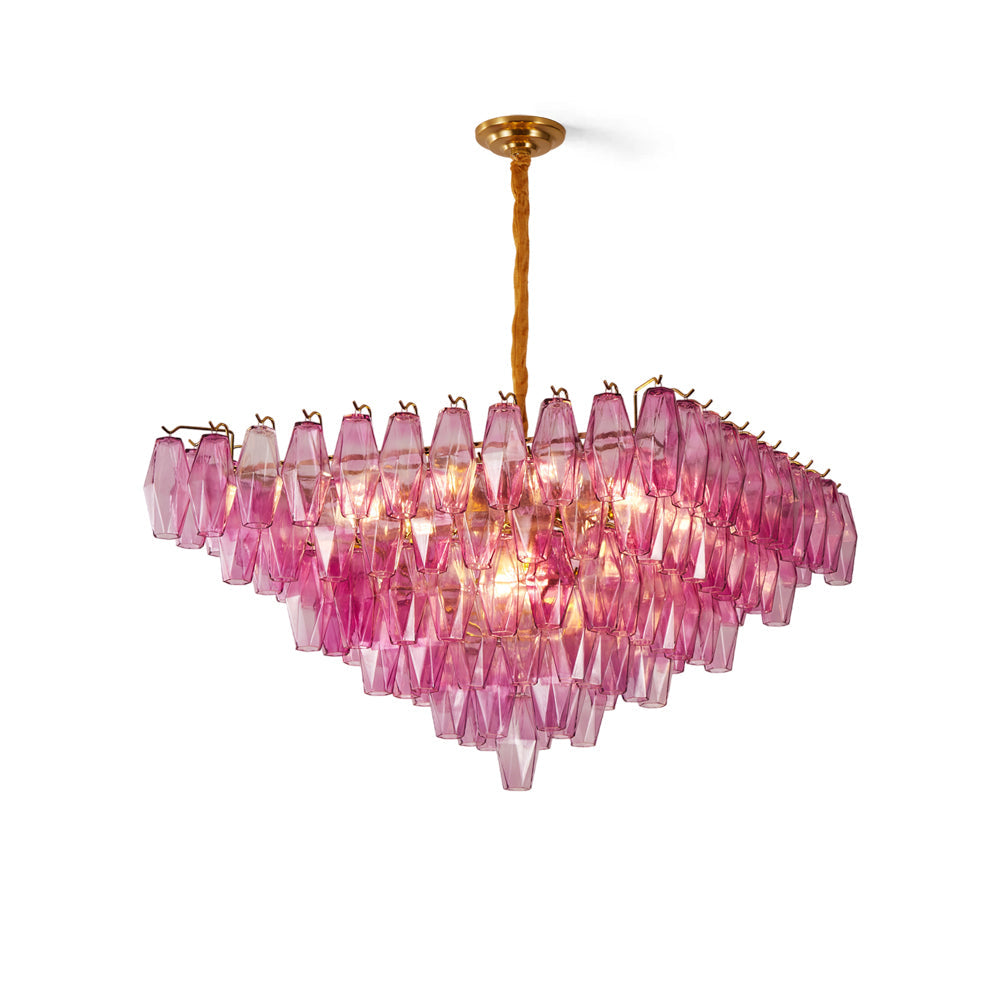 Gramercy Diamond Chandelier in a grand entryway.