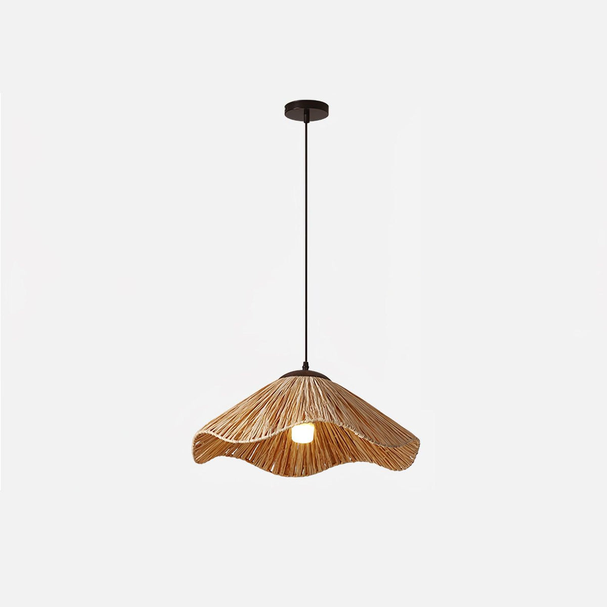 Firan Lampe suspendue bohème en paille
