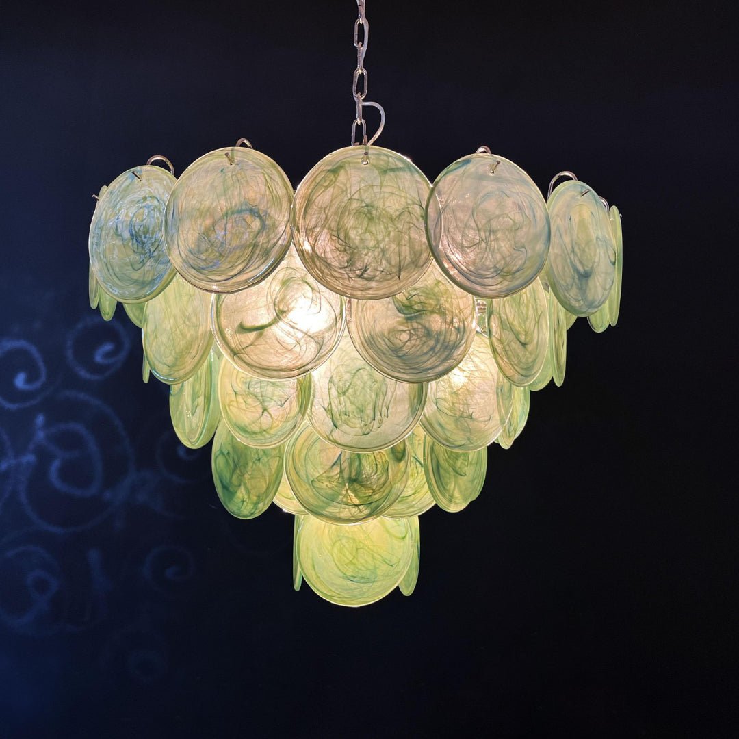 Heline Lustre en Verre de Murano Vert