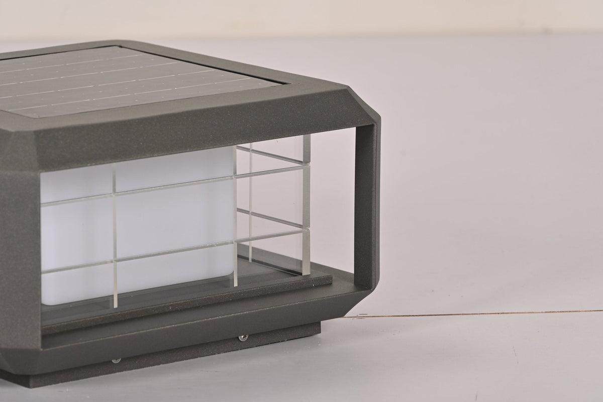 Grid Lampe Solaire en Métal Extérieure