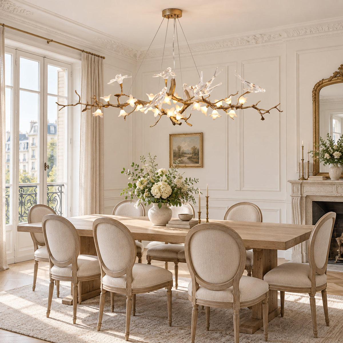 Elmscombe Lustre Floral Sculptural À Oiseaux – vue 2
