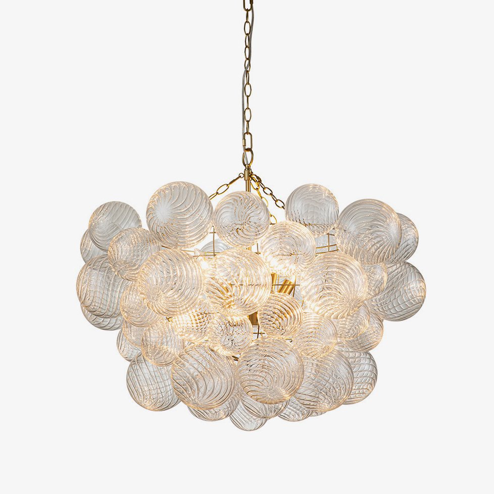 Edriana Lustre Moderne en Verre Boule Bulle