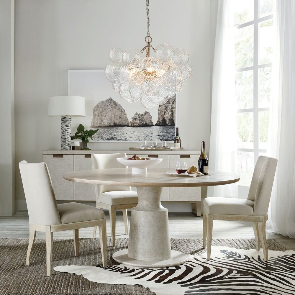 Edriana Lustre Moderne en Verre Boule Bulle