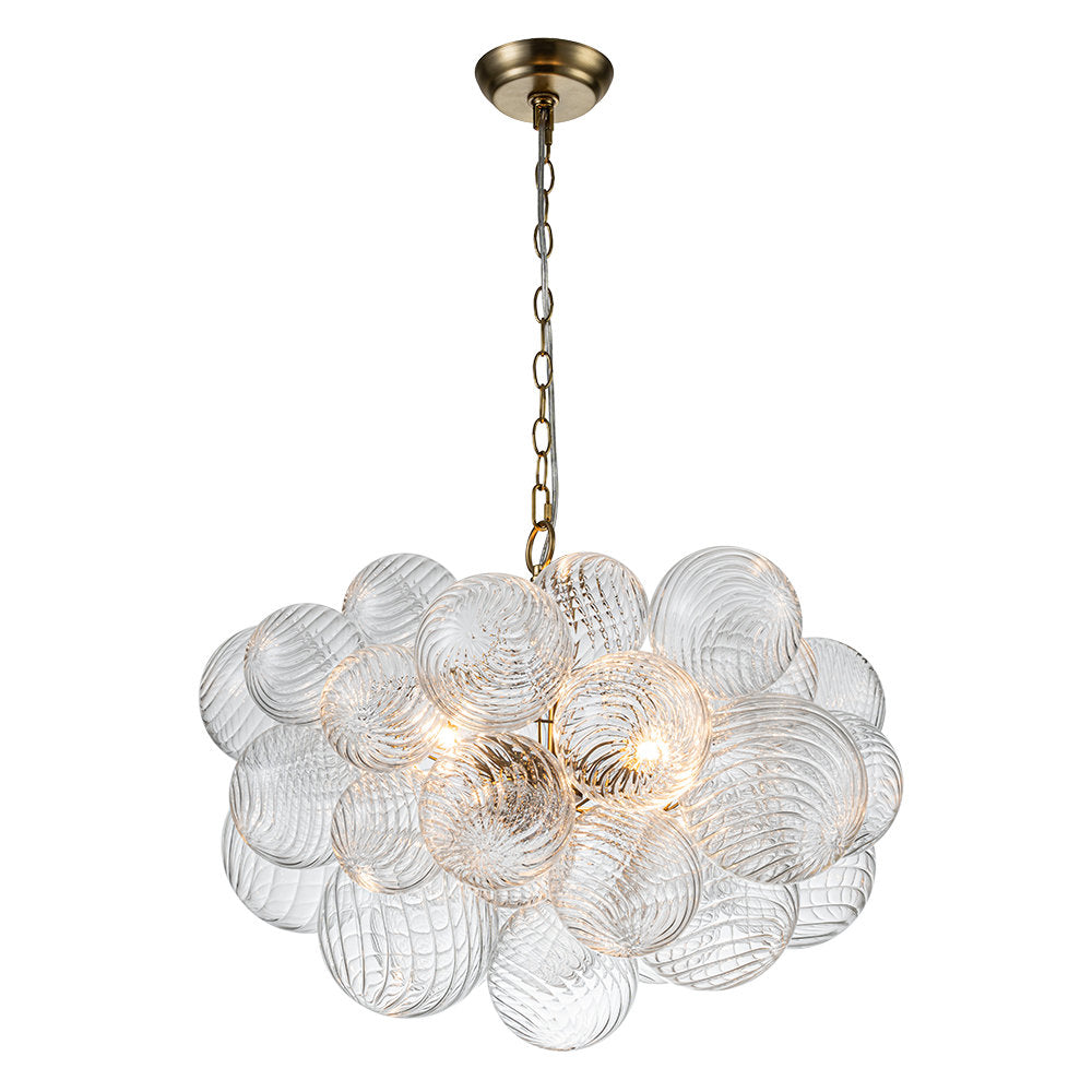 Edriana Lustre Moderne en Verre Boule Bulle