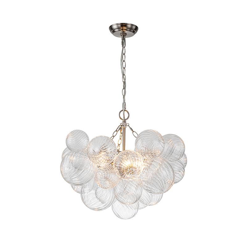 Edriana Lustre Moderne en Verre Boule Bulle