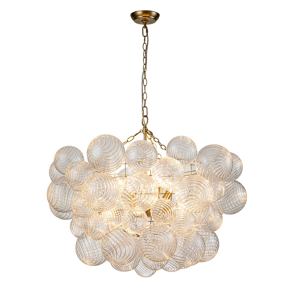 Edriana Lustre Moderne en Verre Boule Bulle