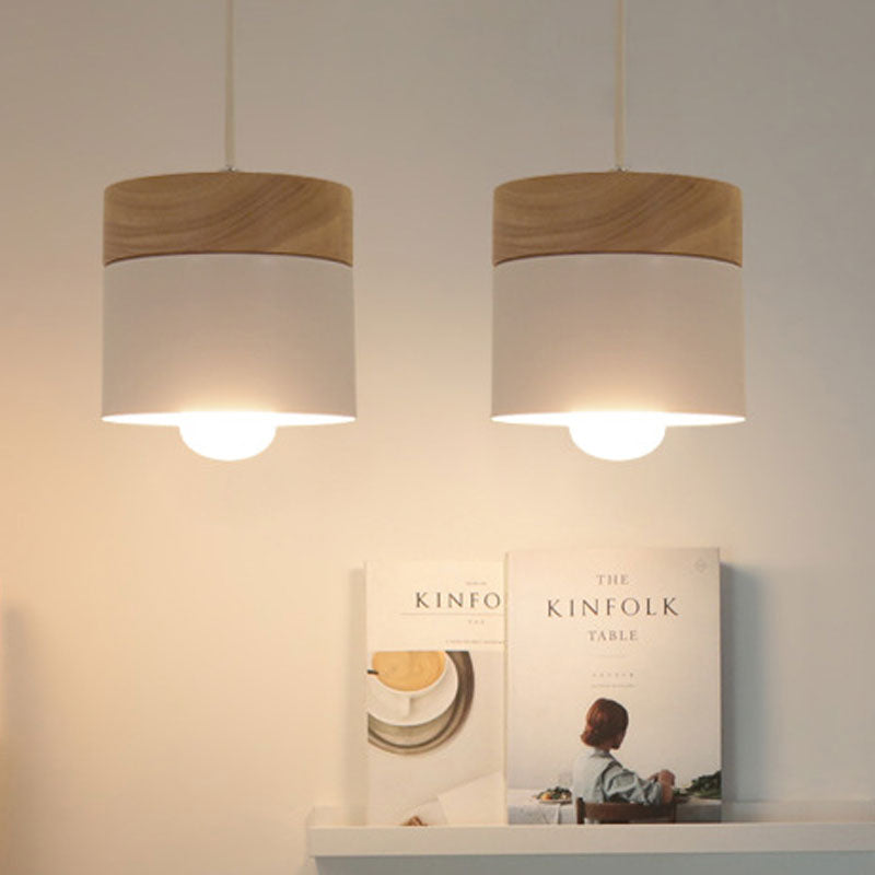 Valentina Suspension LED Macaron Nordique Métal/Bois Chambre