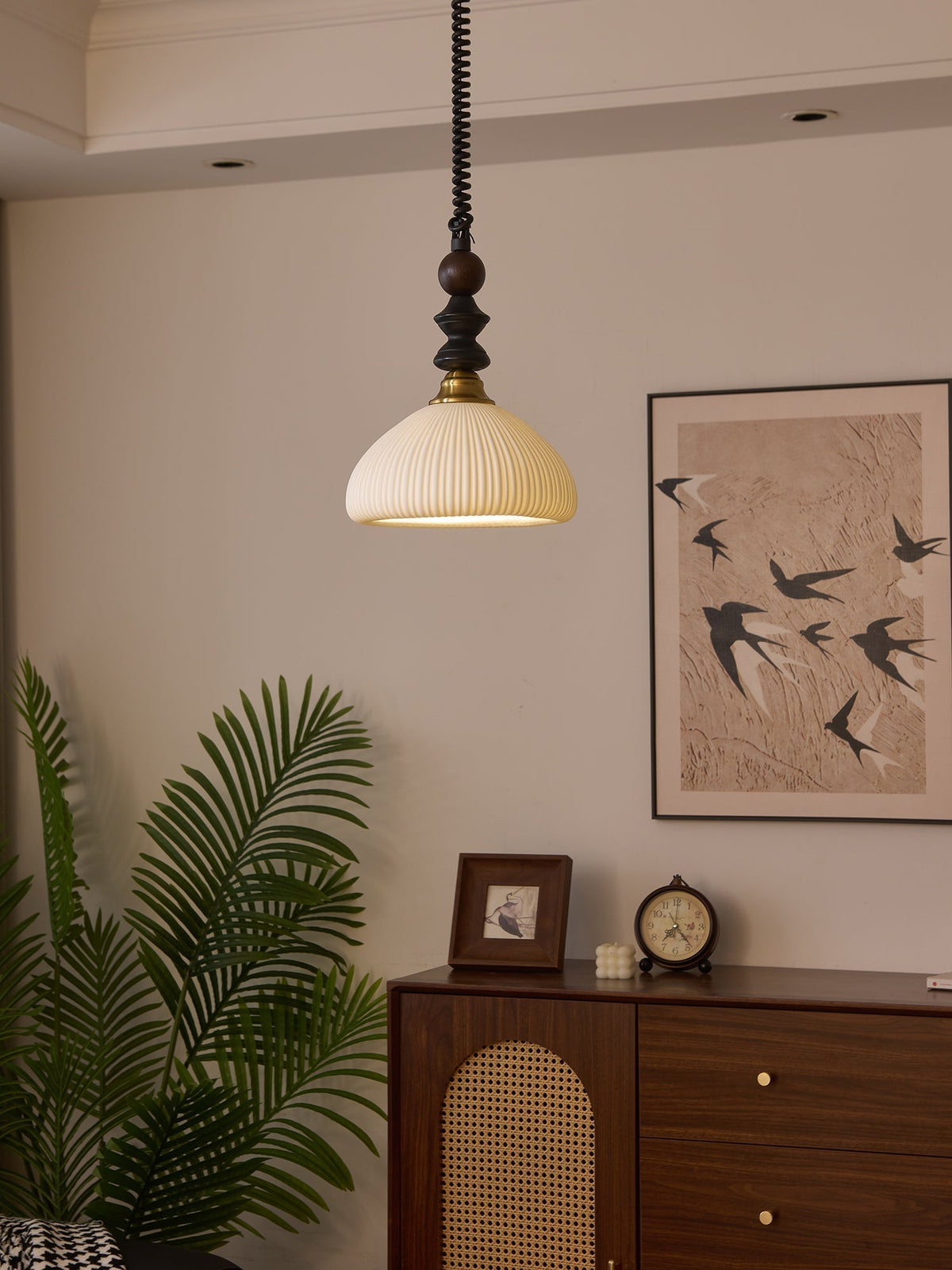 Halcyon Suspension en Bois Moderne Minimaliste