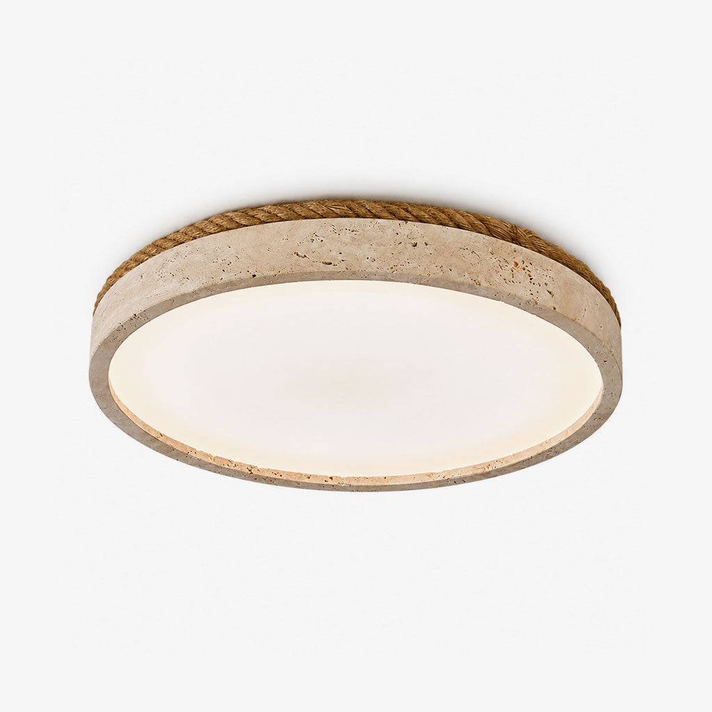 Haverleigh Plafonnier En Travertin