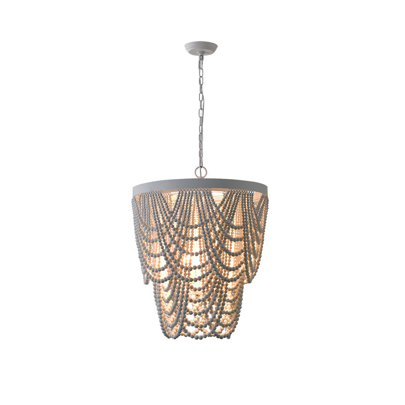 Ordore Lustre Bois Métal Luxe Postmoderne