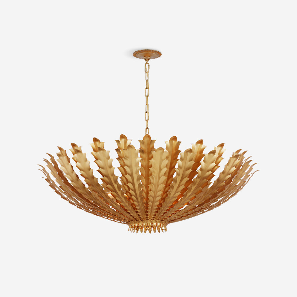 Geyon Golden Leaf Chandelier-Neutral Decor
