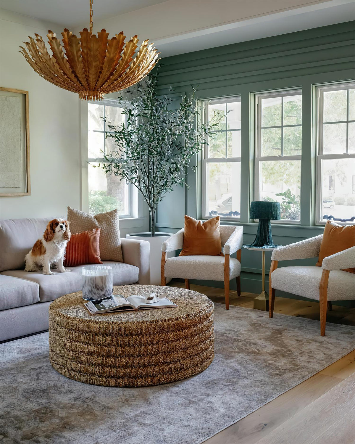 Geyon Golden Leaf Chandelier-Neutral Decor