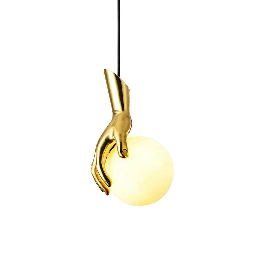 Avnorira Suspension Globe Verre Laiton Main