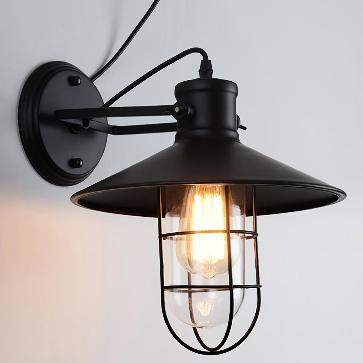 Abnormal Harbour Industriel Verre Luminaire Mural