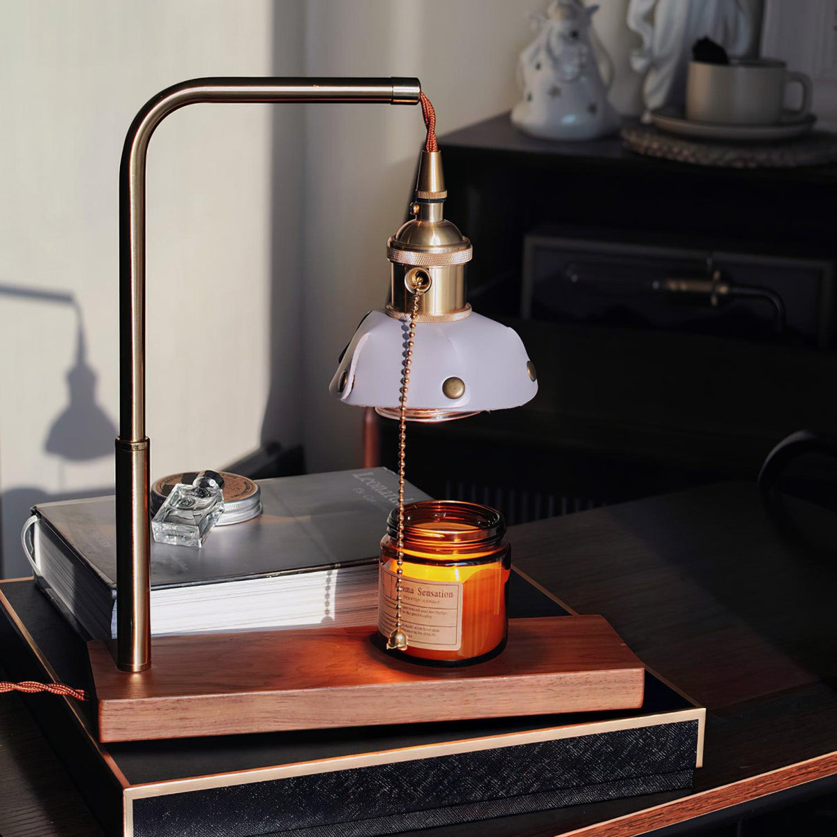 Clark Lampe de Table en Bois Moderne