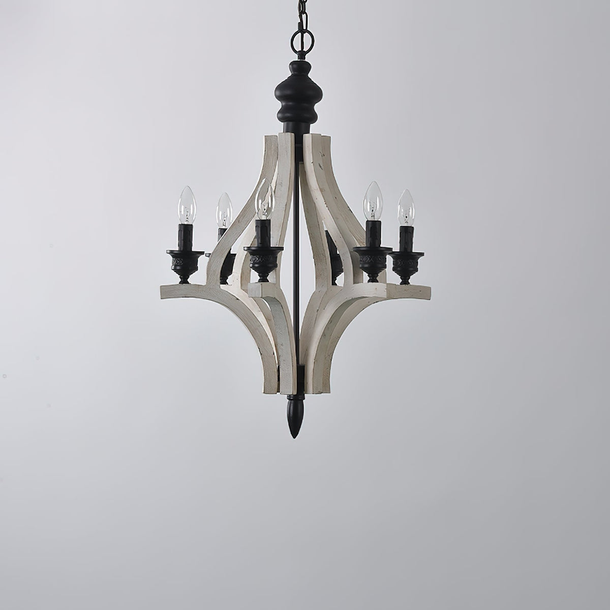 Ephaos Lustre Métal Bois Industriel Vintage