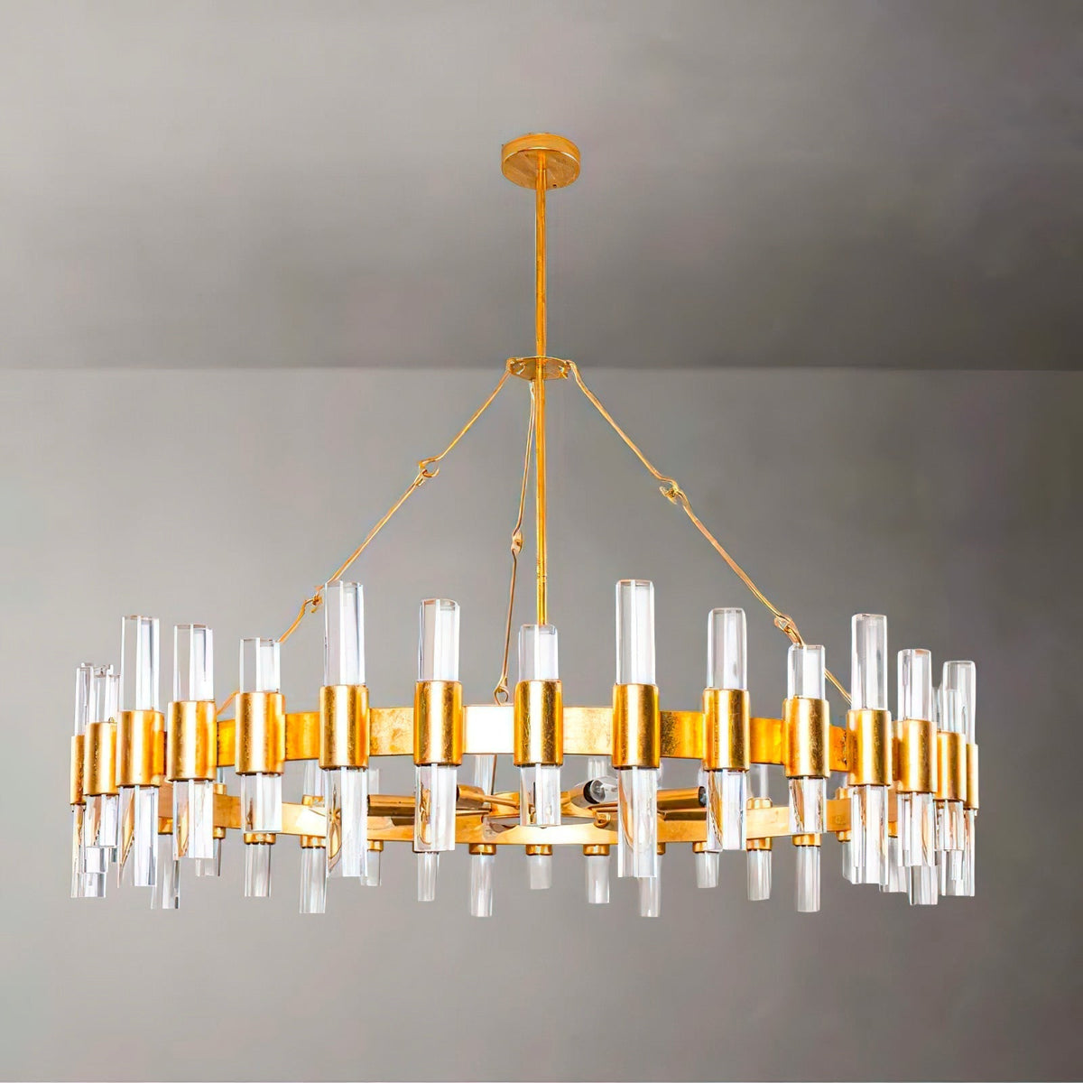 Ellorel Lustre Postmoderne De Luxe Métal Acrylique