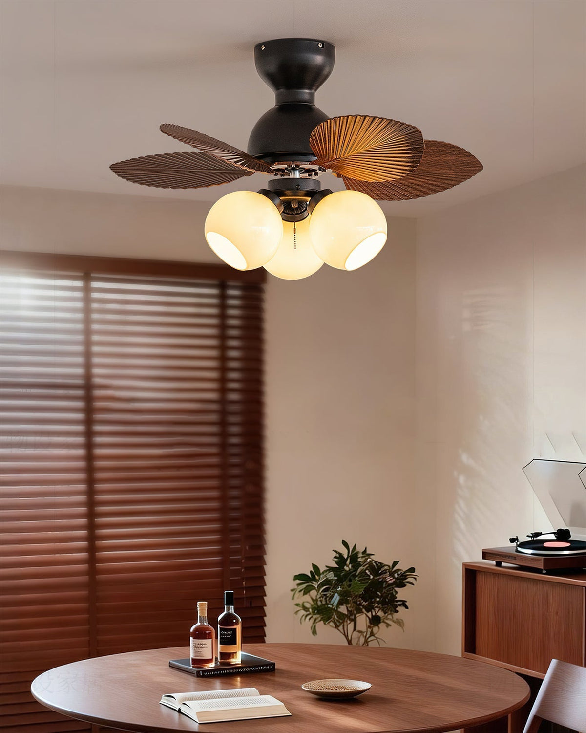 Product dimensions for the Belize Ceiling Fan Light.