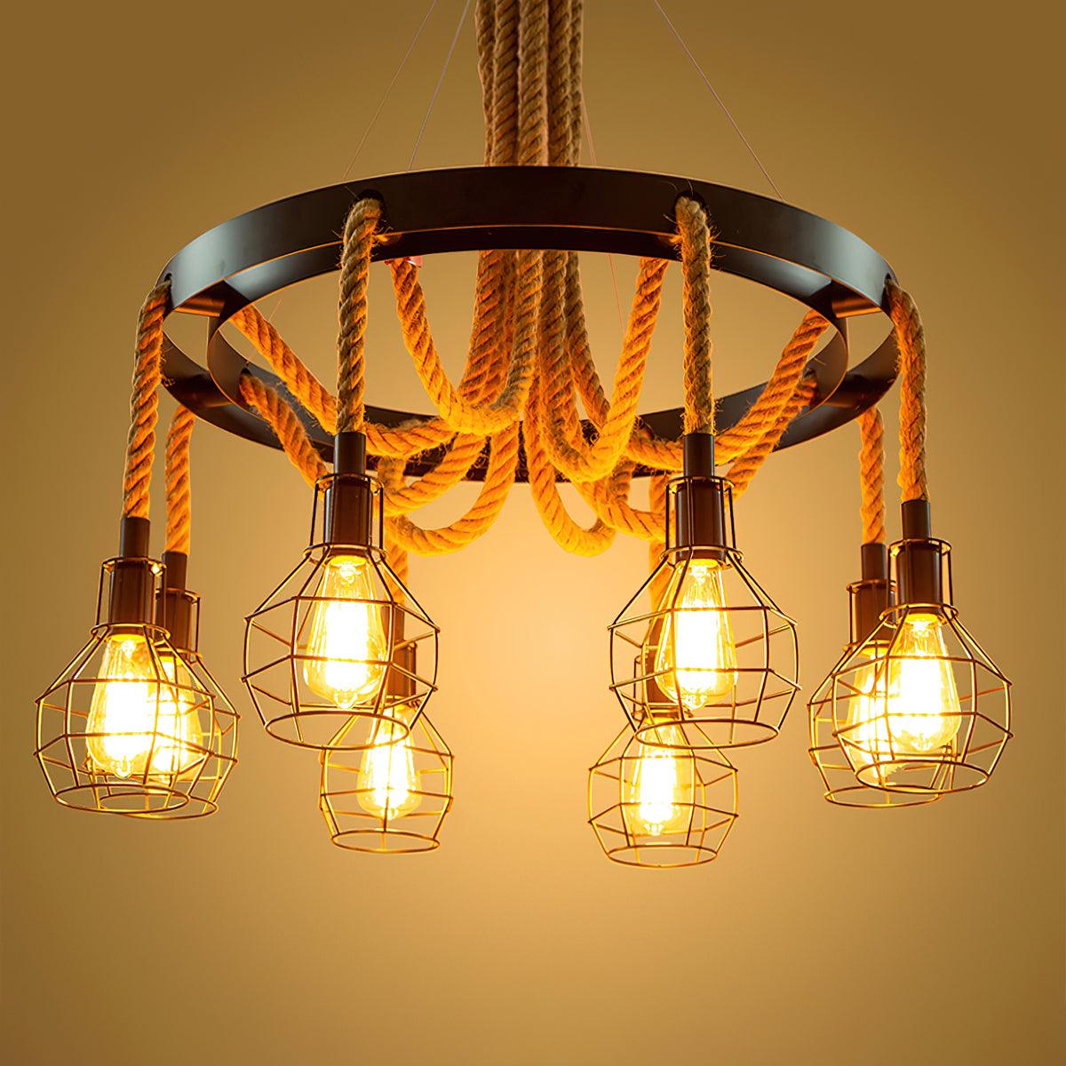 Oreneira Lustre en Corde de Chanvre Industriel