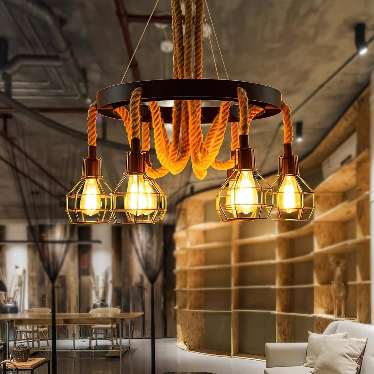 Oreneira Lustre en Corde de Chanvre Industriel