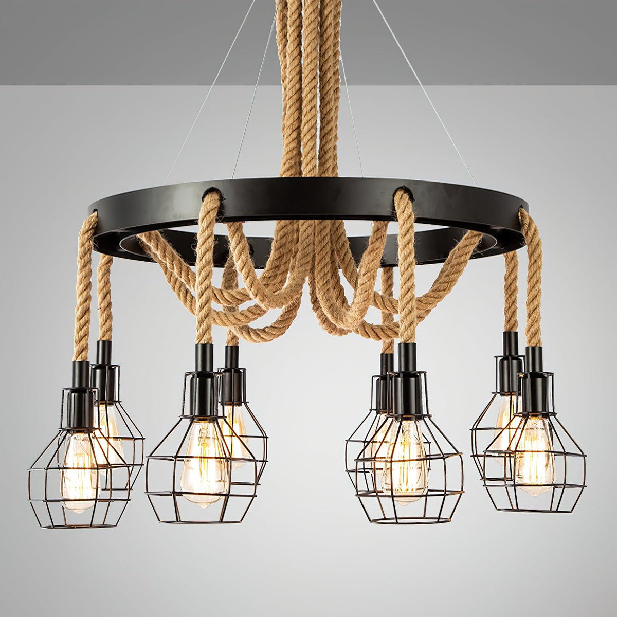 Oreneira Lustre en Corde de Chanvre Industriel