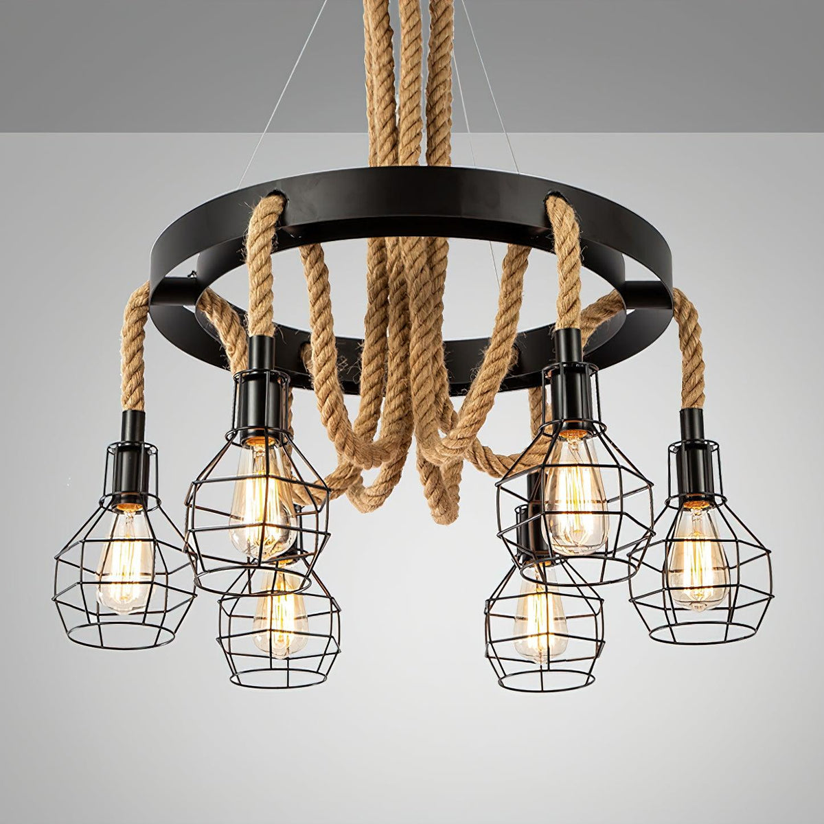Oreneira Lustre en Corde de Chanvre Industriel