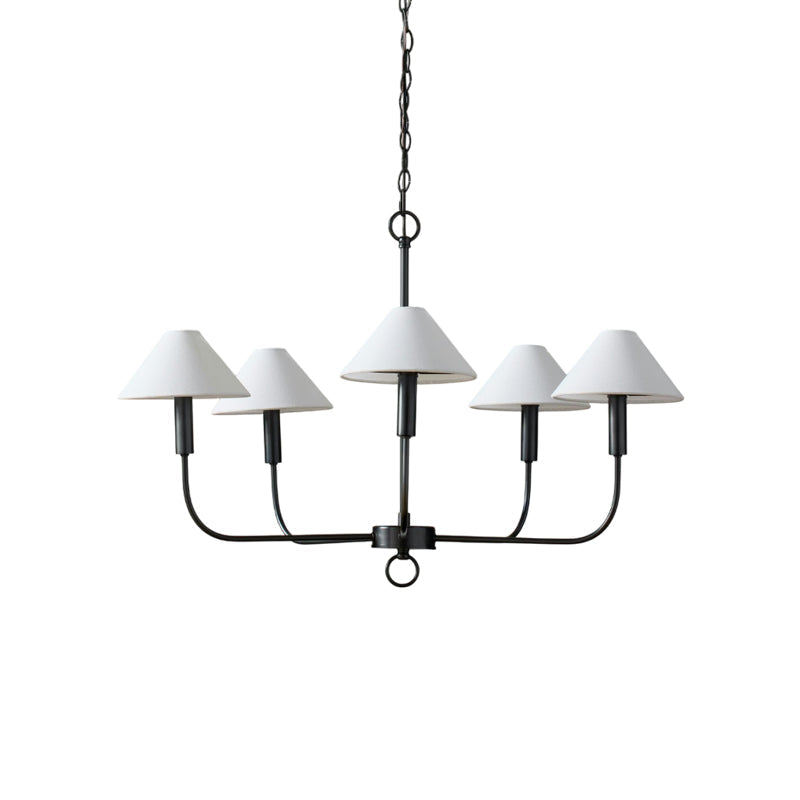 Full view of the Henry Chandelier against a plain background.