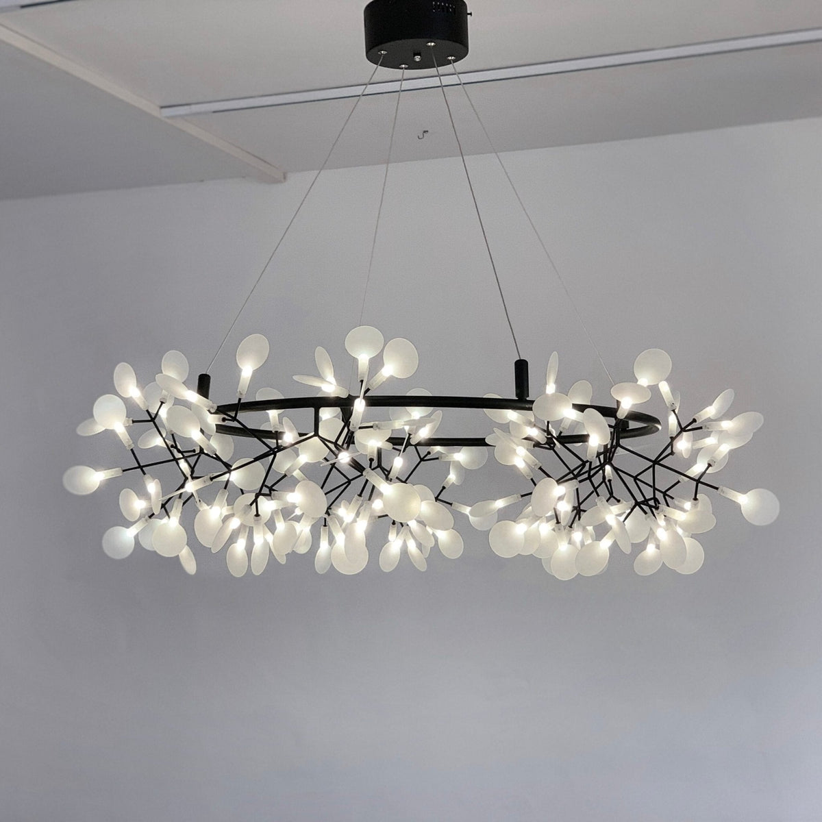 Arthearae Lustre Métal Acrylique Rond Luxe Postmoderne