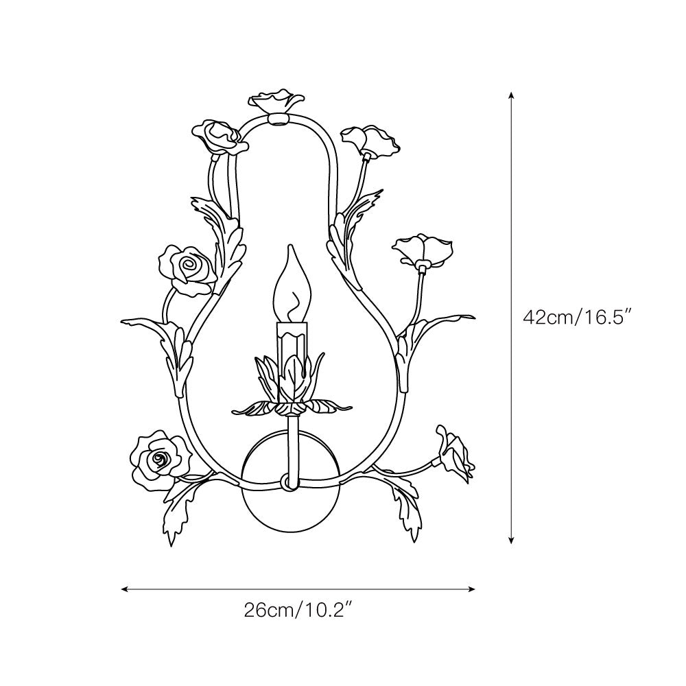 Orvara Applique Murale Créativité Céramique Florale