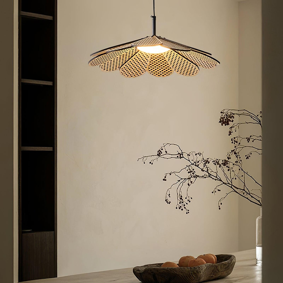 Zevarus Nordic Art Wabi-Sabi Bois Suspension Lumière