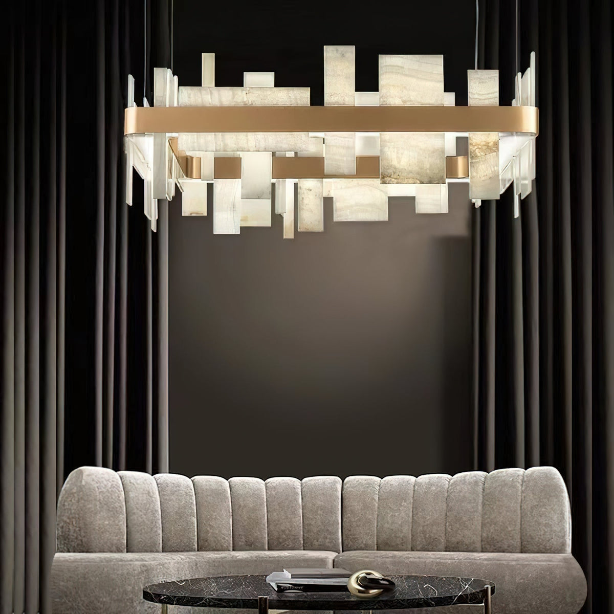 Honice Lustre Métal LED Luxe Postmoderne