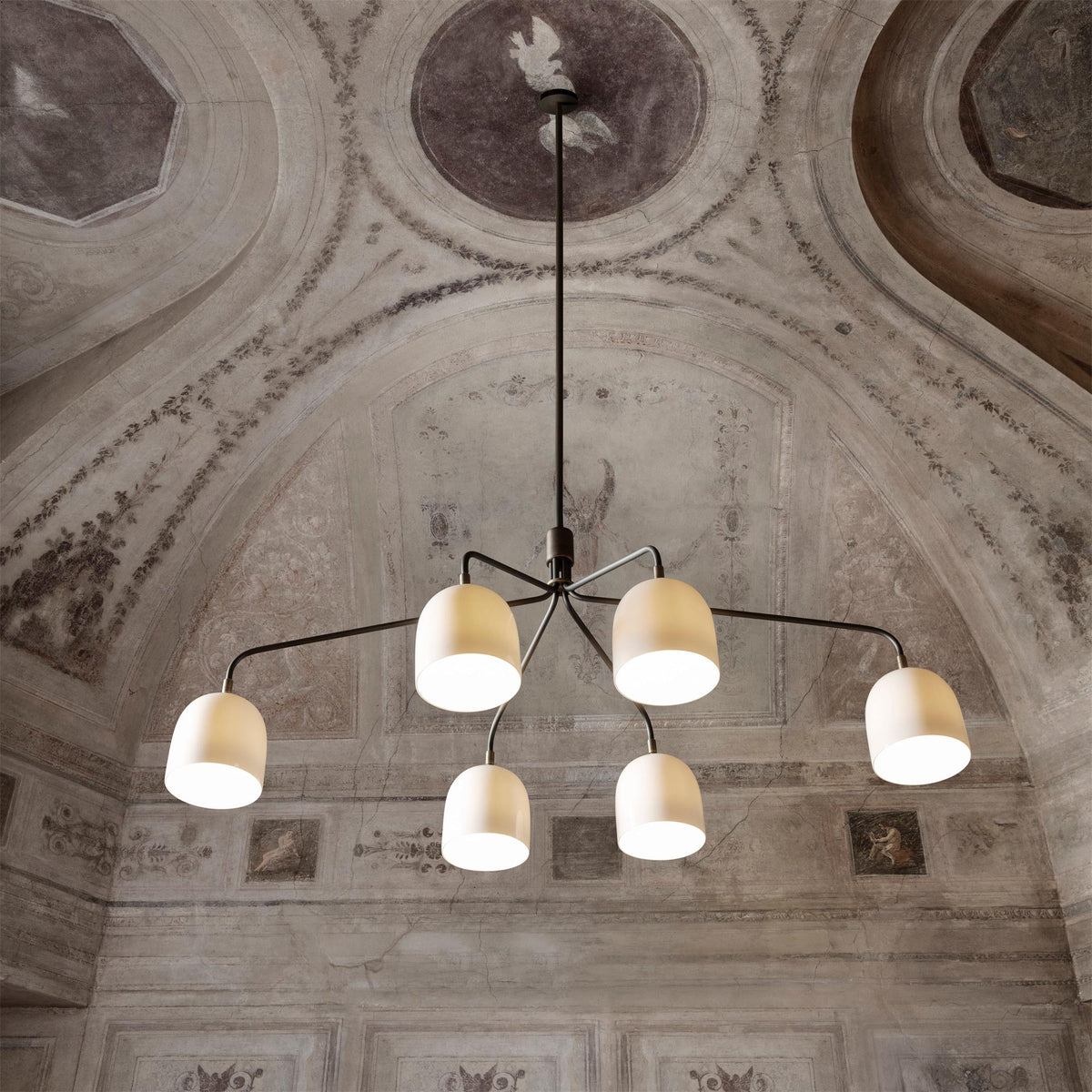 Zorelia Lustre Noir en Laiton Industriel