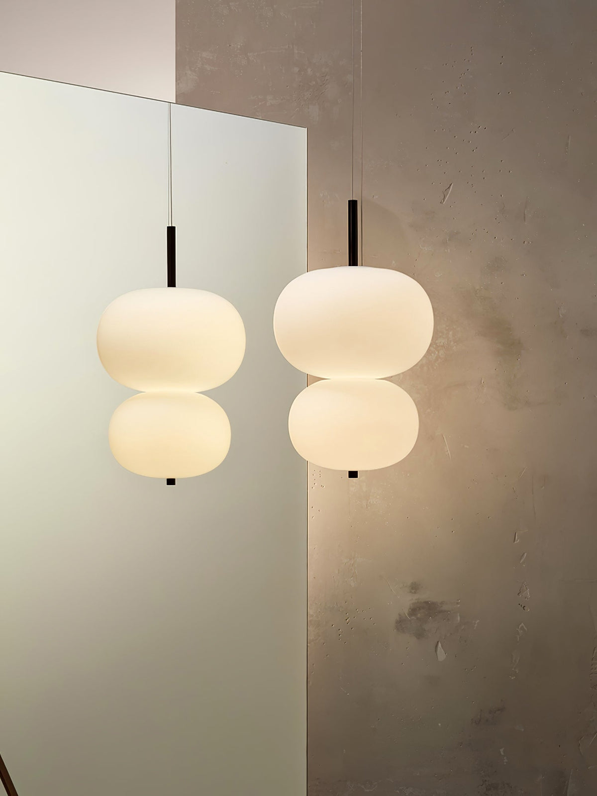 Duality Suspension en Verre Moderne