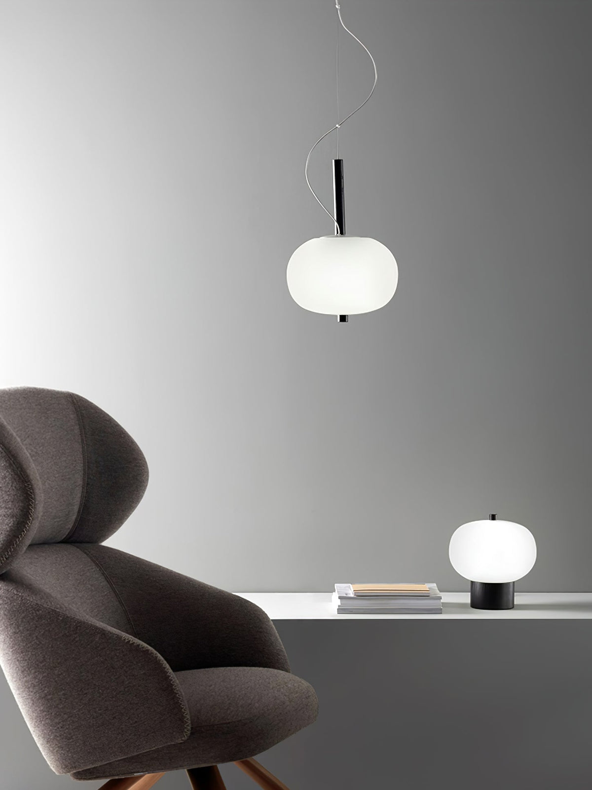 Duality Suspension en Verre Moderne