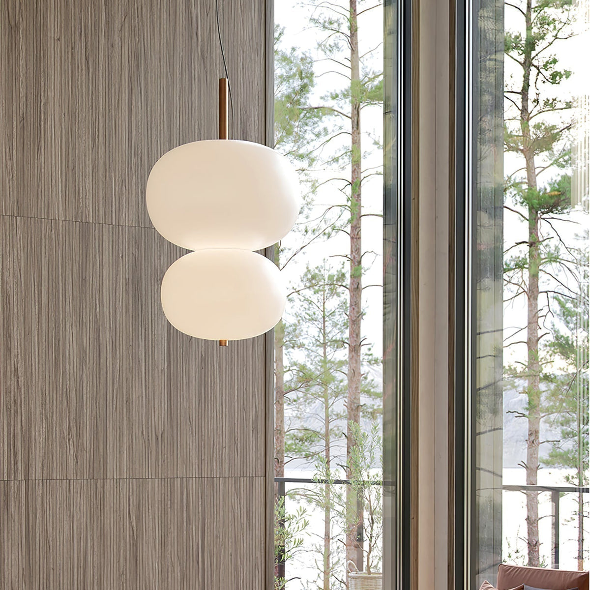 Duality Suspension en Verre Moderne