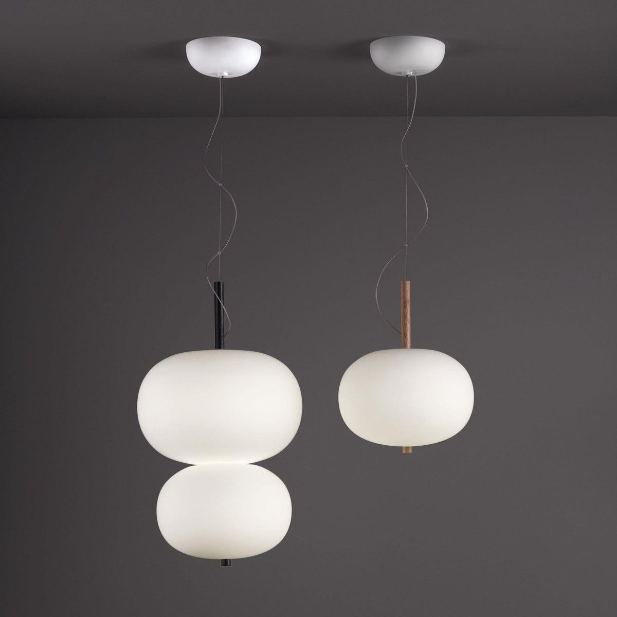 Duality Suspension en Verre Moderne