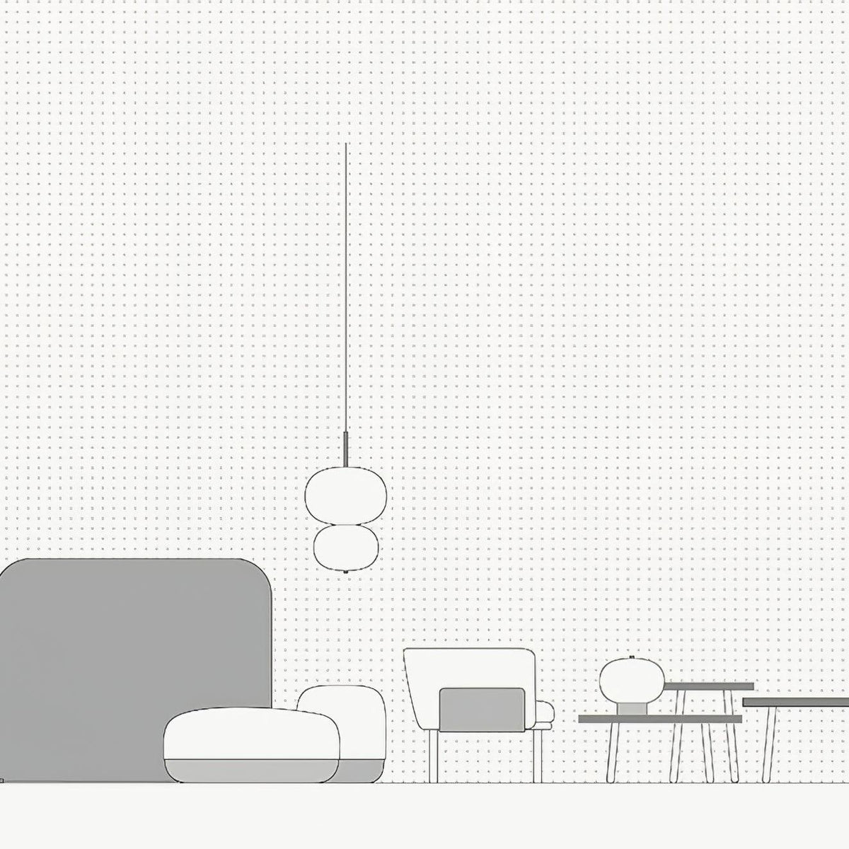Duality Suspension en Verre Moderne