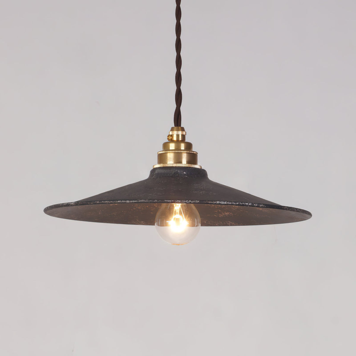 Zotheira Suspension Métal Plat Industriel Vintage