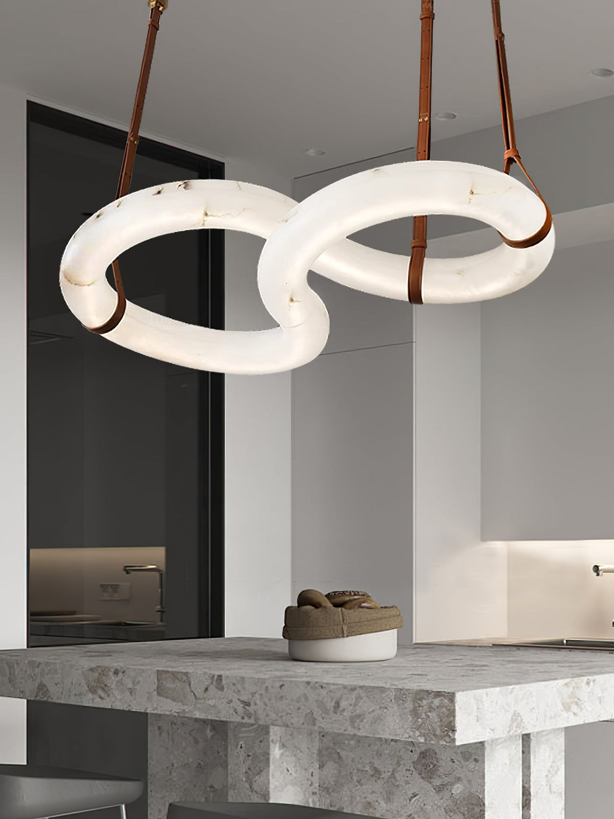 Althaen Lustre Albâtre Marron Luxe Postmoderne