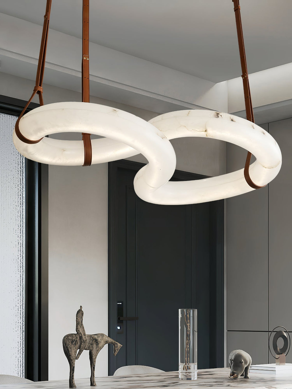 Althaen Lustre Albâtre Marron Luxe Postmoderne