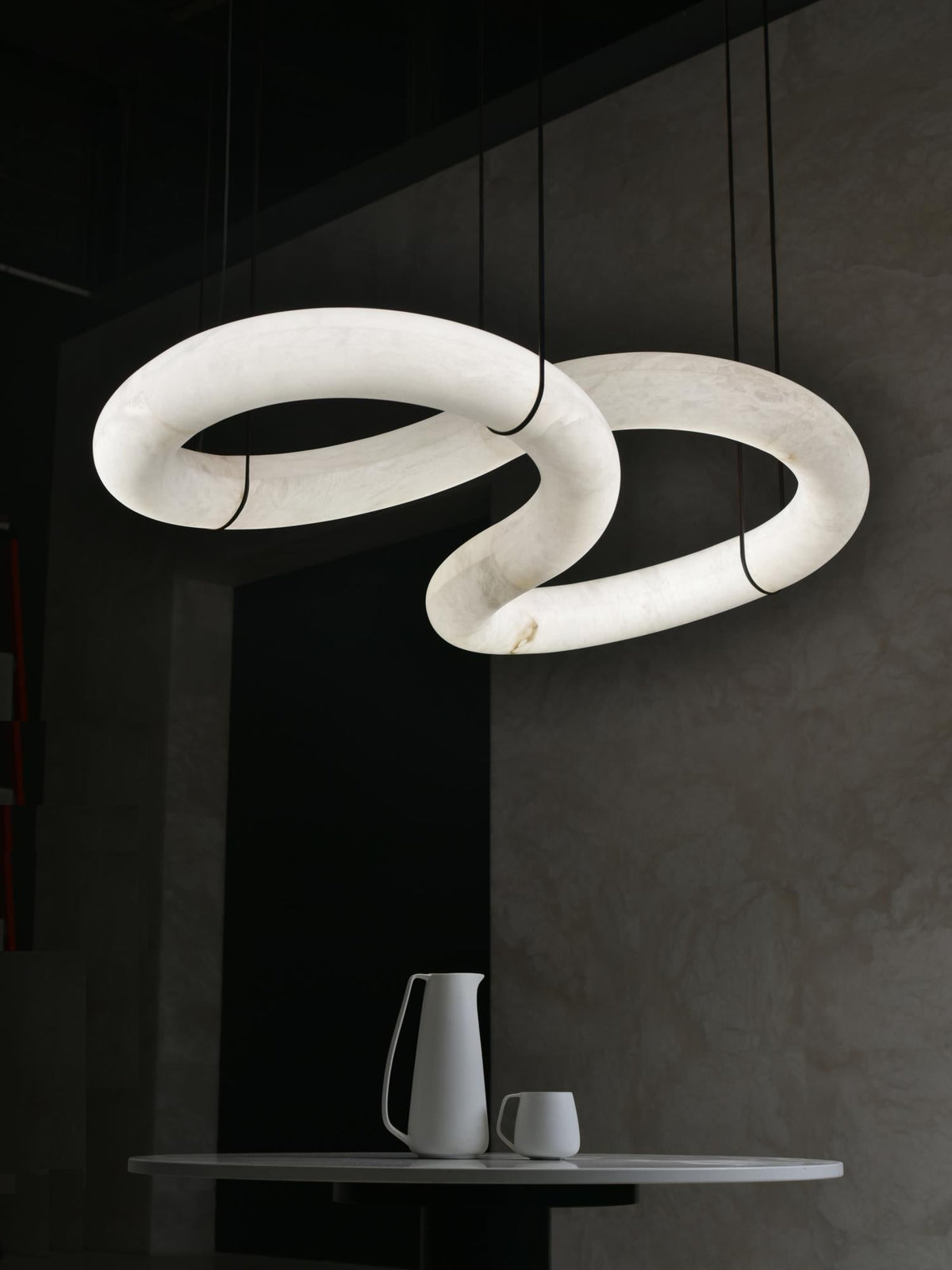 Althaen Lustre Albâtre Marron Luxe Postmoderne