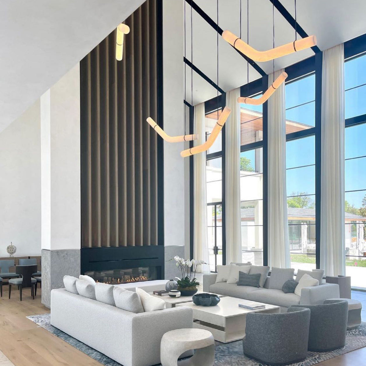 Luste Lampe Suspendue À Boucle Fermée en Albâtre