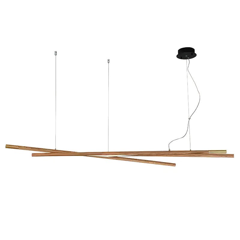 Elveria Lustre Bois Linéaire LED