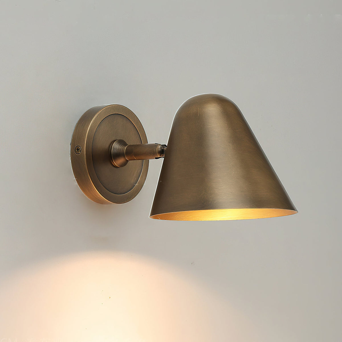 Angled view of the Janna Wall Lamp showcasing its geometric form.