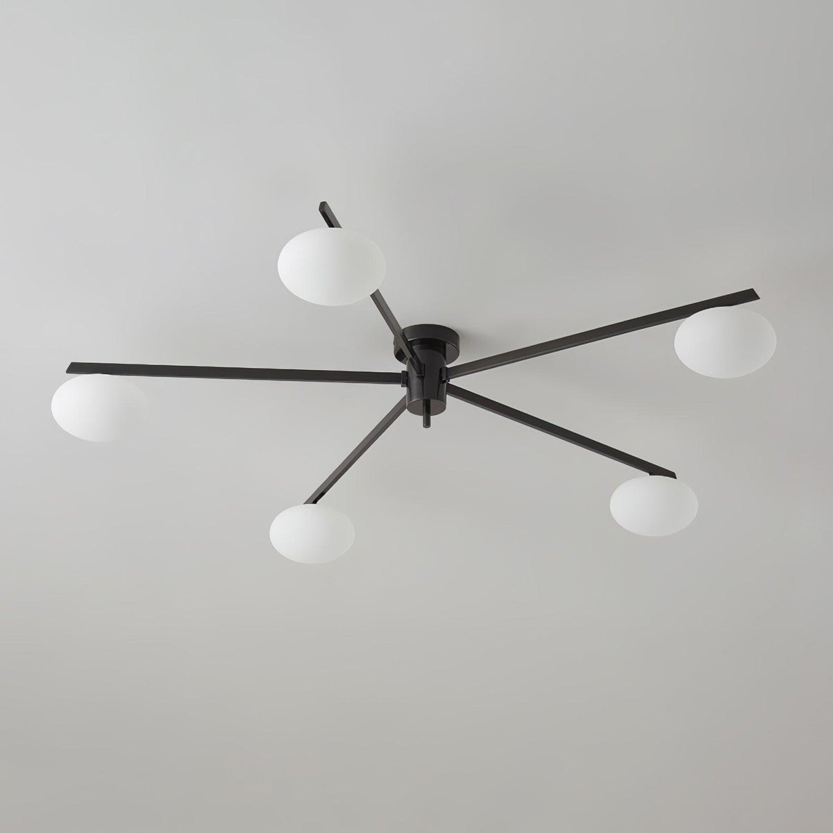 Orenana Plafonnier Noir Blanc Verre