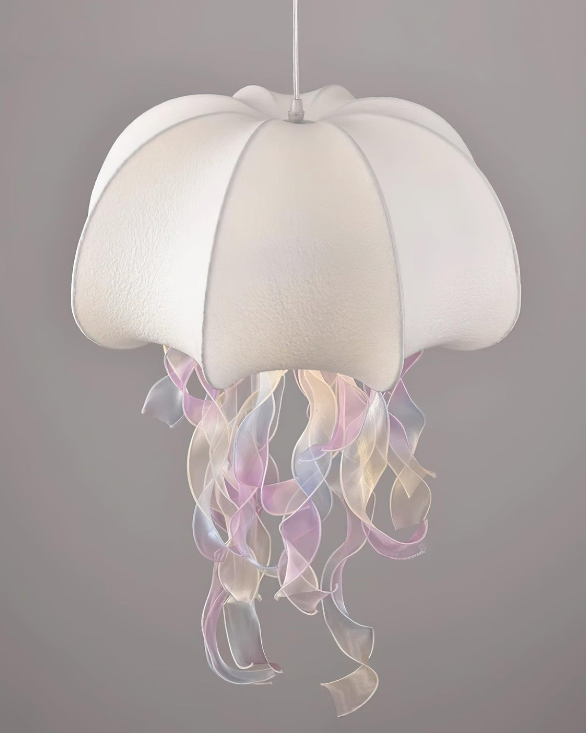 Avena Pendant Light with Iridescent Ribbons-Neutral Decor