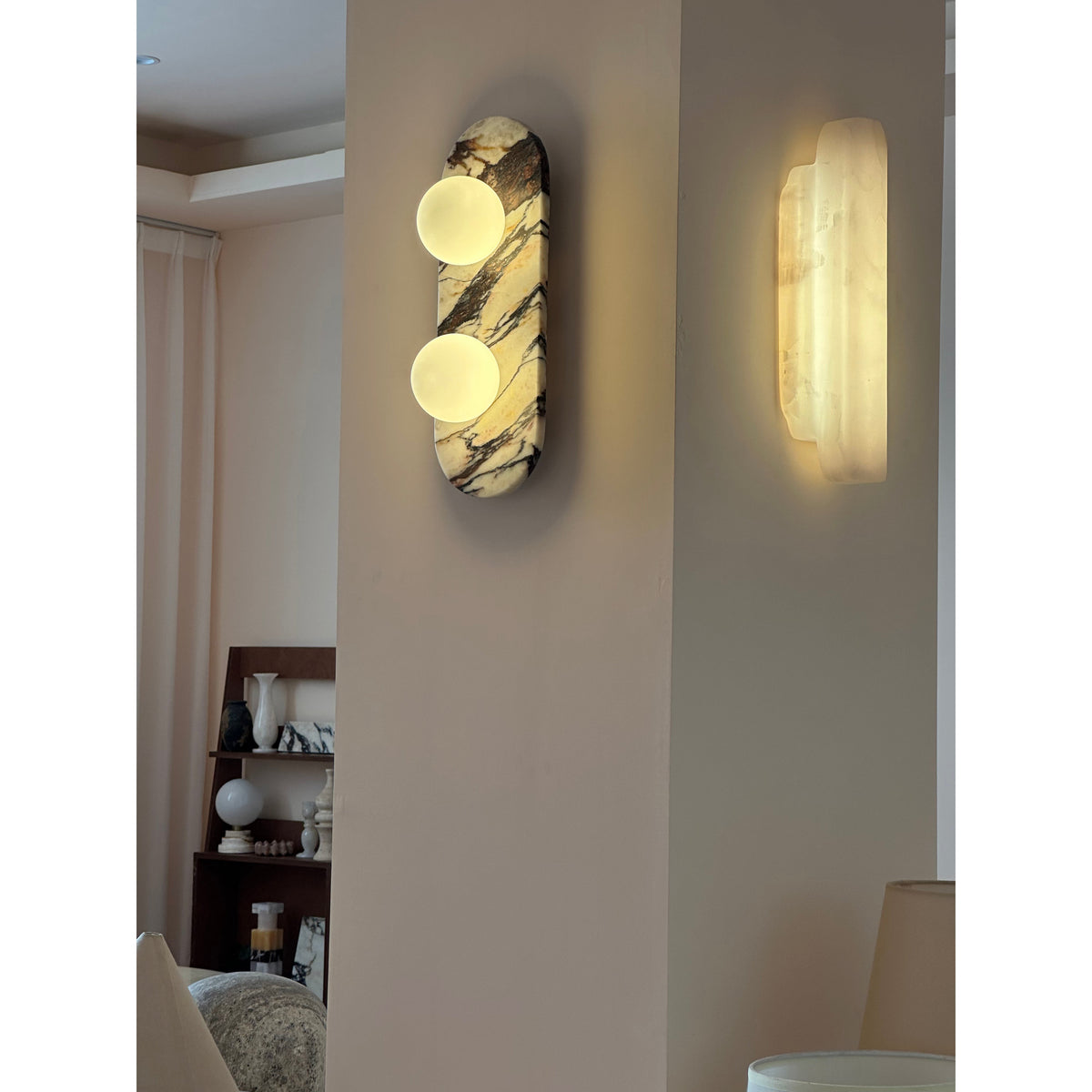 Eurcara Applique Murale Marbre Naturel Minimaliste Moderne